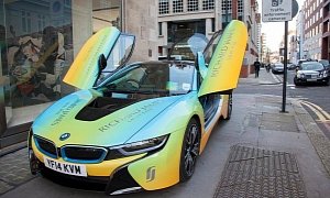 BMW i8 Wrapped in Custom Livery Designed by Richard James