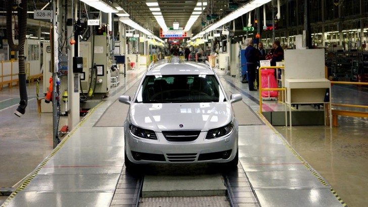 Saab assembly line