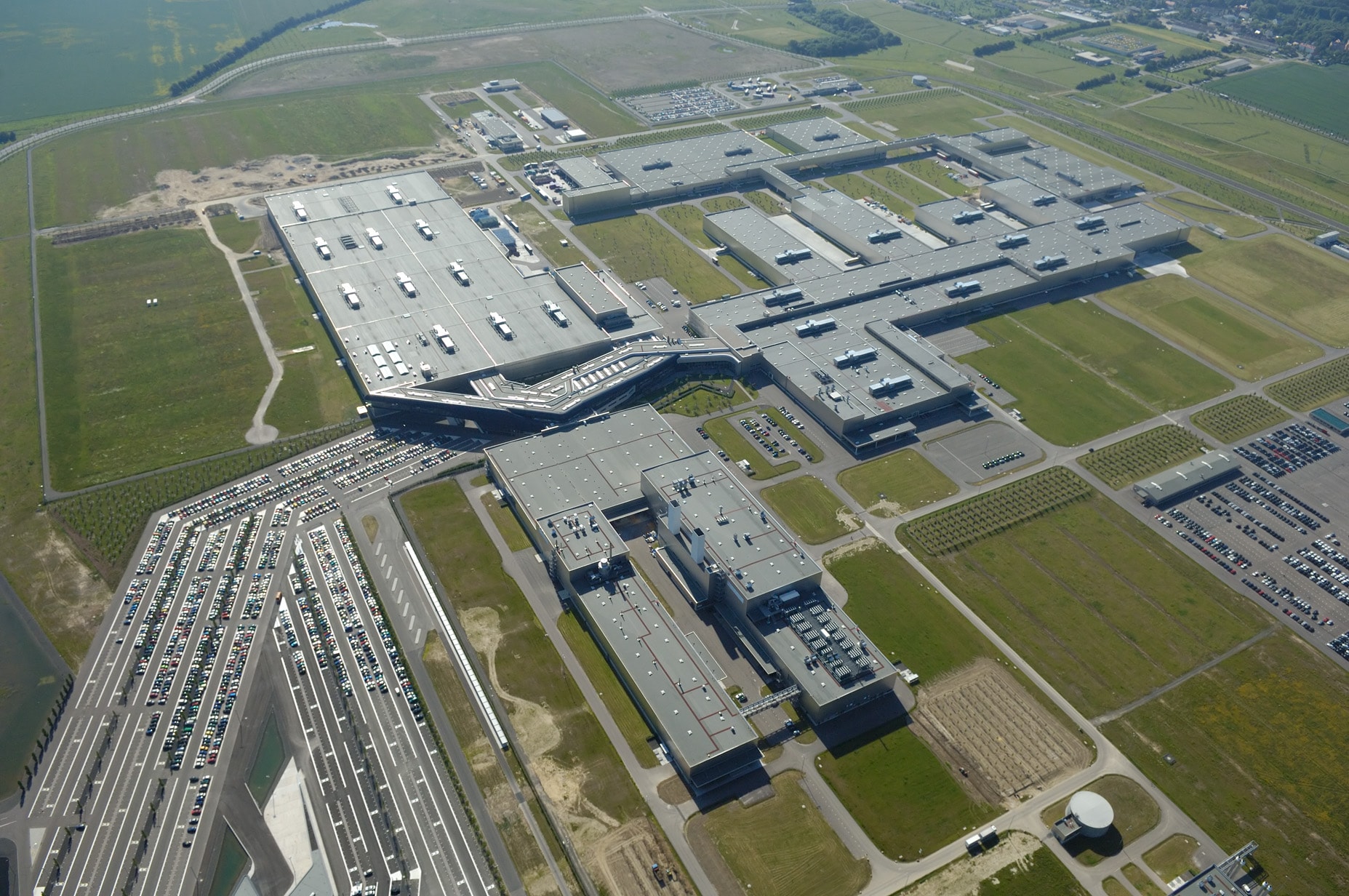 Aerial view of the Leipzig Plant