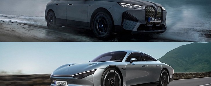 BMW iX M60 and Mercedes EQXX visions comparison