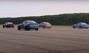 BMW M Drag Race Pits M2 Against M4, M5 and M6