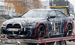 BMW M's EV Testbed Spotted in the Open, Does Not Bother With Camouflage