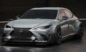 BMW M What? This Lexus ES Has Ultra-Wide Hips, Looks Like a Workhorse for Cars&Coffee