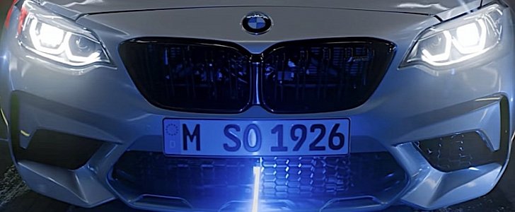 BMW M2 Competition and the balloon-popping laser