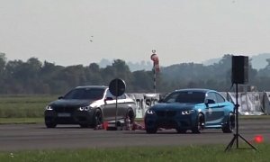 Friendly Fire: BMW M2 Drag Races M5, M3 and M235i