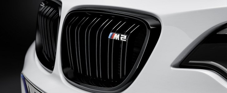 BMW M2 gloss black kidney grille M Performance part