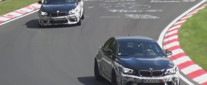 BMW M3 prototypes on Nurburgring