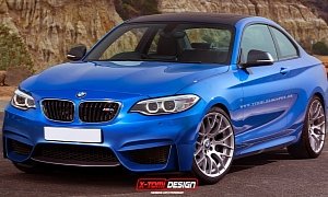BMW M2 Rendered in Estoril Blue