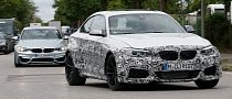 BMW M2 Spied Testing Next to 2015 M3