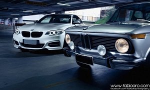 BMW M235i and 2002 Pose for Breathtaking Wallpapers