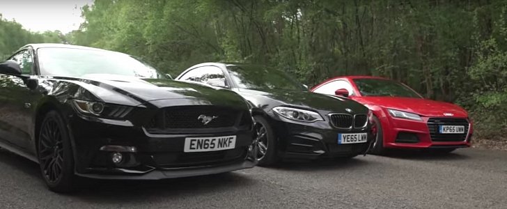 BMW M235i, Audi TT and Ford Mustang Compared, Drag Race Included