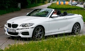 BMW M235i Convertible Spied With the Top Down