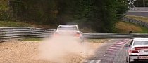 BMW M235i Racing Nurburgring Near Crash Looks Like Gravel Trap Horror