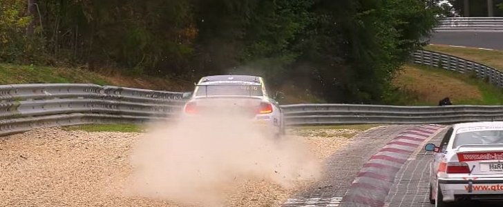 BMW M235i Racing Nurburgring Near Crash