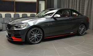 BMW M235i Shows Up in Abu Dhabi with Red Performance Parts