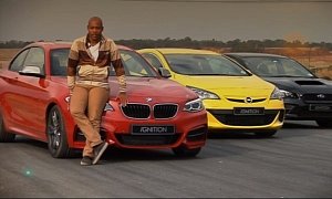 BMW M235i vs Subaru WRX STi vs Opel Astra OPC Comparison Test