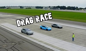 BMW M3 Drag Races Tesla Model 3 and Nio ET5 in Reverse, Makes ICE Loyalists Proud