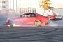 BMW M3 Driver Blows Engine while Doing Donuts, Flames Show Up