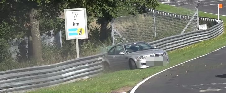 BMW M3 E46 Nurburgring crash