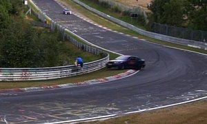 BMW M3 Driver Exits Car to Warn of Nurburgring Oil Spill, Almost Gets Run Over