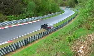 BMW M3 Guy Hits Nurburgring Barrier And Leaves, Gets Escorted Back to Crash Site