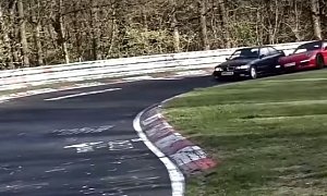 BMW M3 Hits Porsche 911 on Nuburgring, Keeps Driving like Nothing Happened