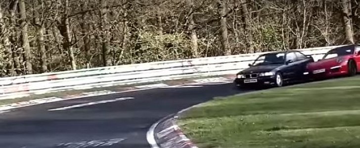 BMW M3 Hits Porsche 911 on Nuburgring