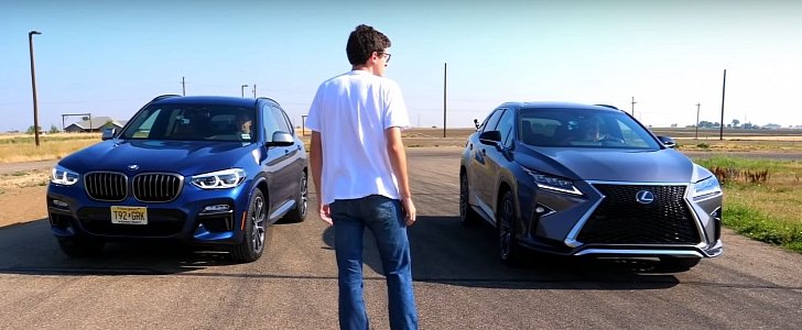 BMW M3 M40i vs. Lexus RX 350 Is Pointless, Includes a Drag Race