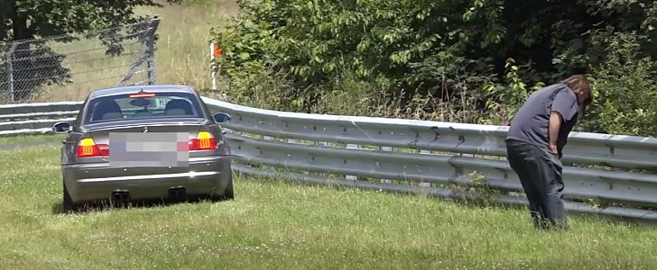 BMW M3 Passenger Throwing Up on Nurburgring