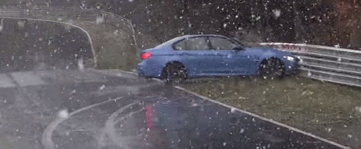 BMW M3 Snowy Nurburgring Crash
