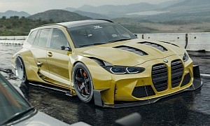 BMW M3 Touring Rendered, Do You See the SH Written in Front of IT?
