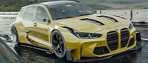 BMW M3 Touring Rendered, Do You See the SH Written in Front of IT?