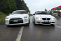 BMW M3 with Supersprint Exhaust Battles Meisterschaft GT-R at Gumball