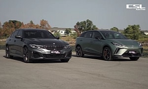 BMW M340i Races Budget Performance EV, Instantly Regrets Decision
