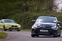 BMW M4 Competition Plays Cat and Mouse with Toyota GR Yaris Around a Track