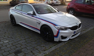BMW M4 Coupe with M Stripes Might Be a Special Edition
