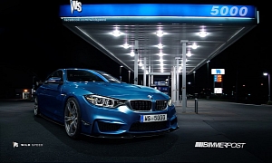 BMW M4 Looking Good at Gas Station: Rendering