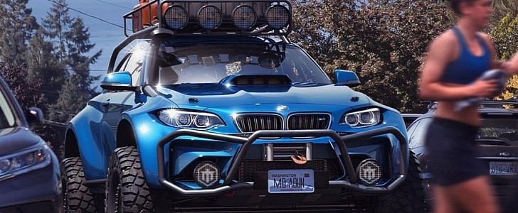BMW M4 gets digitally remastered into overlanding rig by moaoun_moaoun on Instagram