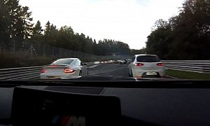 BMW M4 Nearly Totals Several Cars on the Nurburgring