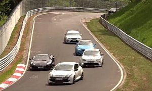 BMW M4 vs. Hot Hatch Trio Is One Hell of a Nurburgring Battle