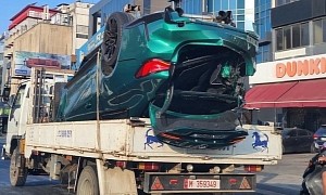 BMW M4 Wants Belly Rubs, Ends Up in the Back of a Truck in Beirut