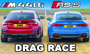 BMW M440i Gran Coupe Races Audi RS5 Sportback, Loser Should Have Stayed in Its Lane