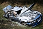 BMW M5 300 km/h / 186 mph Autobahn Crash