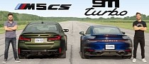 BMW M5 CS Drag Races Porsche 911 Turbo, 1,000HP Mercedes-AMG E 63 S Says "Hi"