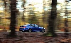 BMW M5 Drifting in the Woods
