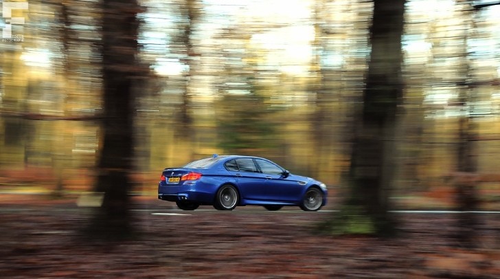 BMW M5 Drifting in the Woods