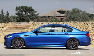 BMW M5 on ADV.1 Wheels: Rendering