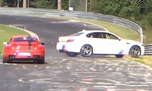 BMW M5 Ring Taxi Crashes, We Have it on Camera
