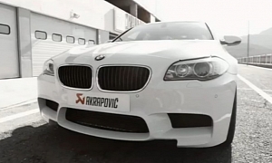 BMW M5 with Akrapovic Exhaust Destroys the Silence