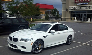 BMW M5 with Ceramic Brakes Spotted in the US